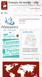 Mobile Screenshot of francais-du-monde.org